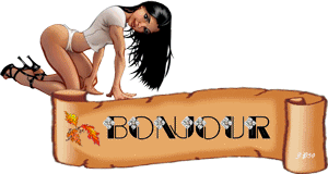 Gif animé bonjour sexy